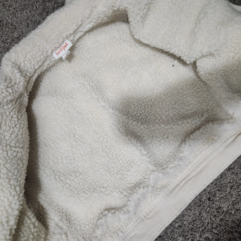 Cat & Jack Cream Sherpa Jacket